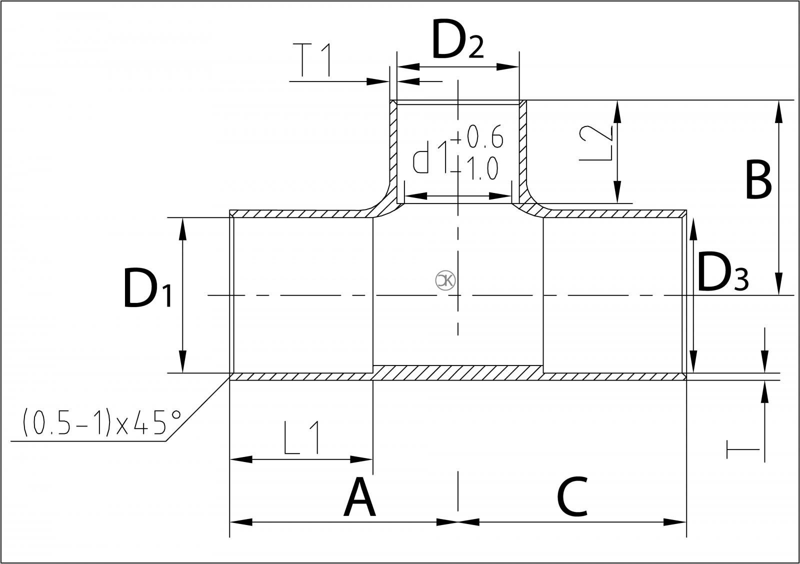 Kupfer Reduzier T Stück 28 15 28 mm 5130 2 Stück Kupferfitting